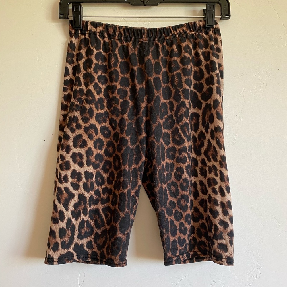 Nasty Gal Cheetah Print Bike Short